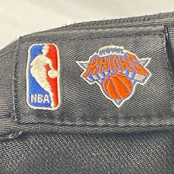 NY KNICKS Mitchell & Ness Snapback Hat Black Blue New York NBA Basketball Cap - Picture 11 of 12